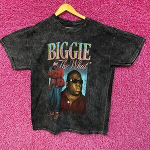Notorious B.I.G. The What mineral wash Rap shirt size XL